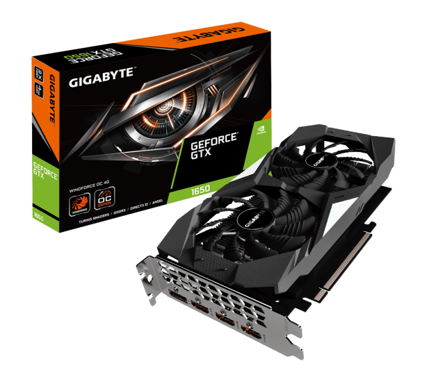 GIGABYTE GeForce GTX 1650 WF OC 4G GV-N1650WF2OC-4GD - 492146 - zdjęcie